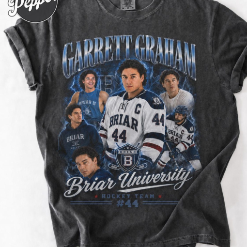 Garrett Graham Briar University Comfort Colors T Shirt, Vintage Hockey Romance Tee, Briar Hockey Team Shirt, Bookish Sports Romance Gift