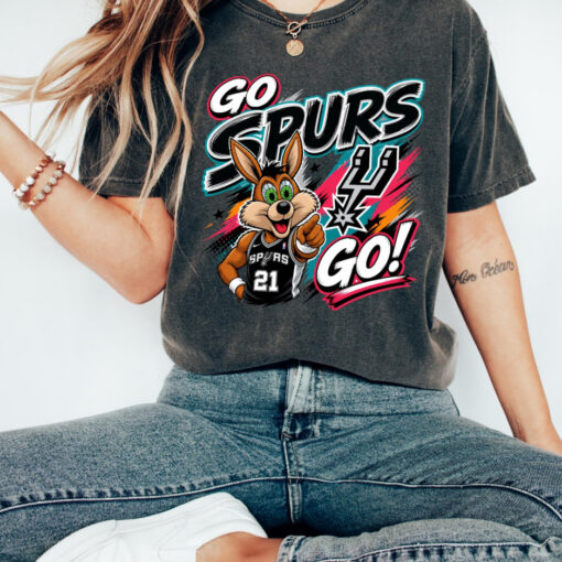 San Antonio Basketball Shirt, Go Spur Go Shirt, Game Day Shirt, Retro Basketball Team Gift, San Antonio Fan Gift, Basketball Mascot Tee
