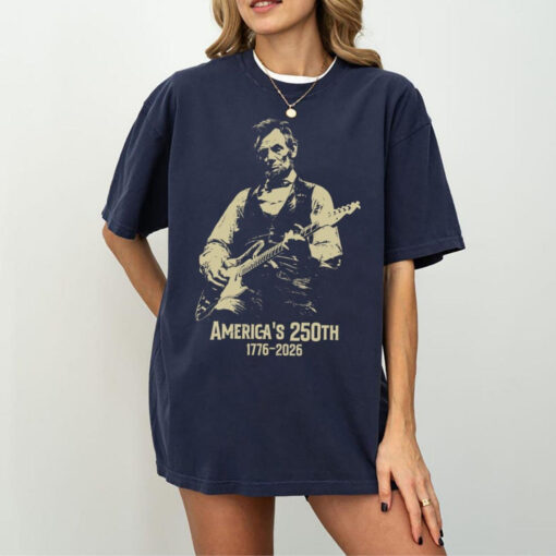 Comfort Color George Washington Abraham Lincoln Shirt, America 250 Years 1776-2026 Tee, 4th of July Shirt, Patriotic USA Graphic Shirt