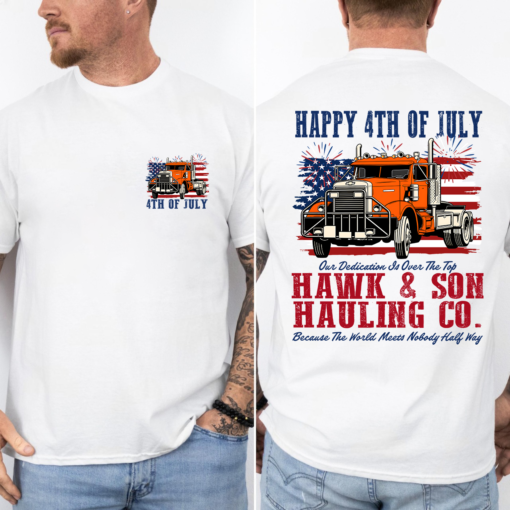 4th of July Truck Driver Over The Top Movie, Hawk & Son TShirt