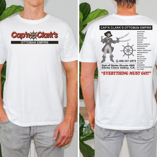 Backrooms Movie Shirt, Cap'n Clark's Ottoman Empire T-Shirt, Vintage Furniture Store Graphic Tee