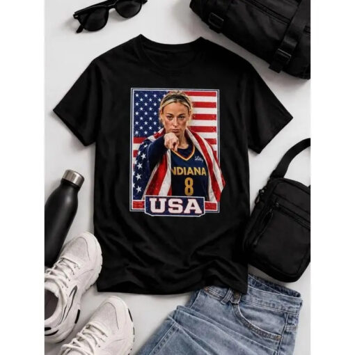 Sophie Cunningham USA Pride Basketball T-Shirt