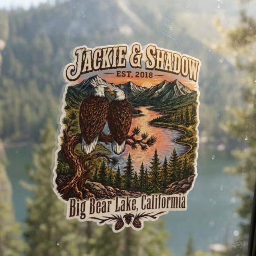 Jackie and Shadow Eagles Sticker #M