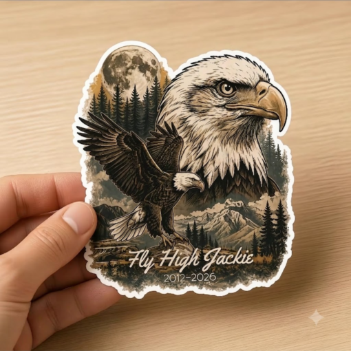 Jackie and Shadow Eagles Sticker #M