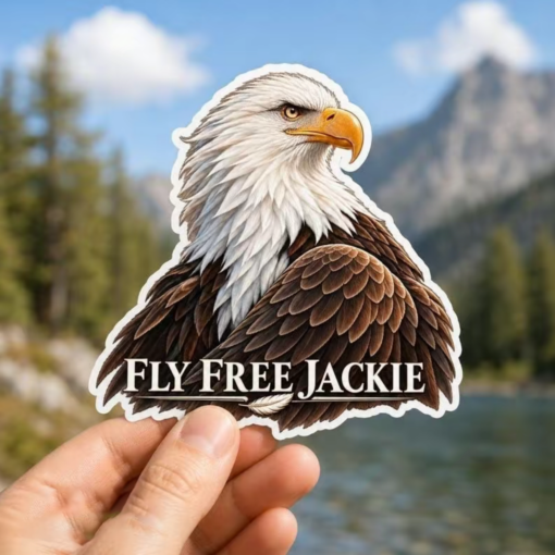 Jackie and Shadow Eagles Sticker #M