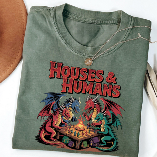 D&D T-Shirt: Houses and Humans #N