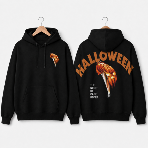 Shoulder-to-Shoulder Print On The Back Halloween Hoodie #N