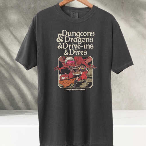 Dungeon Dragon Dive ins and Dives TShirt #N