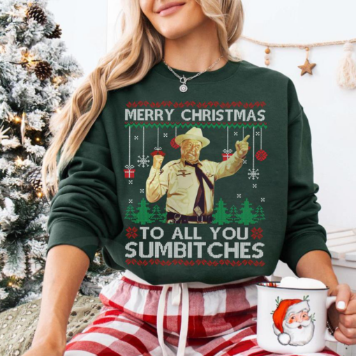 Merry Christmas To All You Sumbitches Christmas Shirt #H