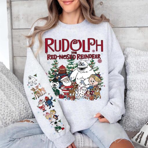 Vintage Rudolph Christmas Sweatshirt #N