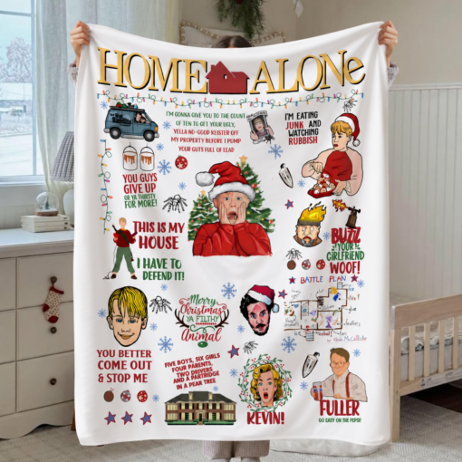 Home Alone Christmas Blanket #N